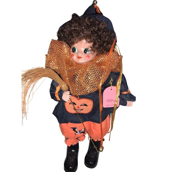 Brinn’s Other - Brinn's October Calendar Clown Doll 1986 Halloween Trick or Treat